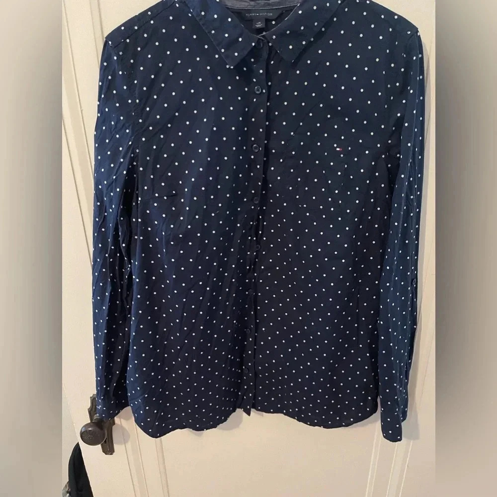 Tommy Hilfiger classic long sleeve shirt Large - Picture 2 of 5